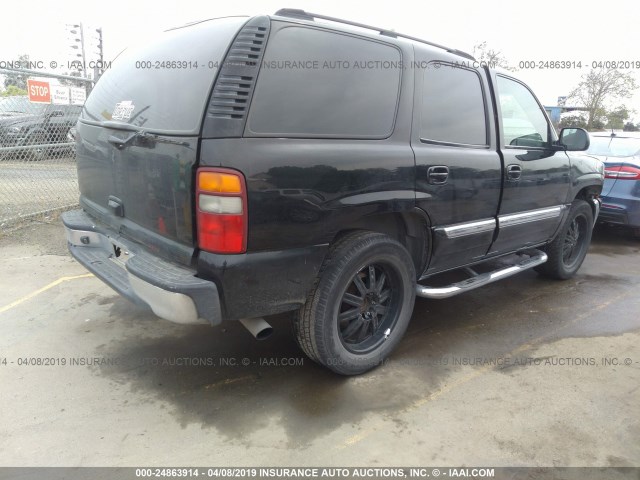 1GKEC13V73R119372 - 2003 GMC YUKON BLACK photo 4