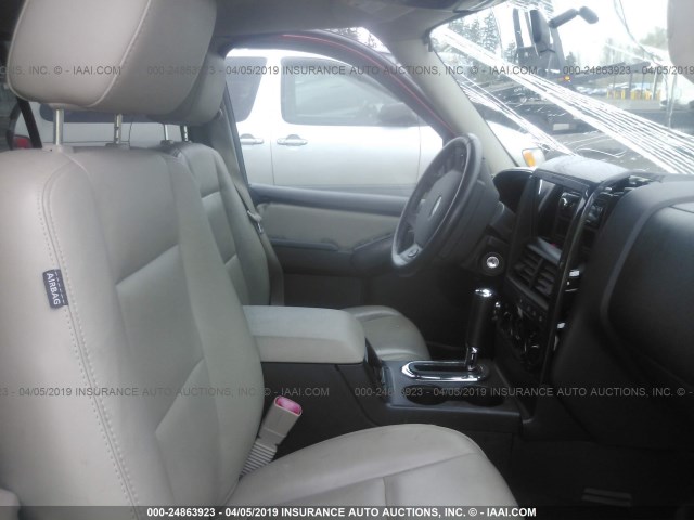 1FMEU73E28UA42275 - 2008 FORD EXPLORER XLT MAROON photo 5