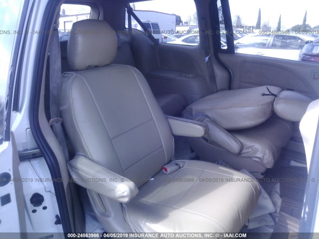 5FNRL382X6B032485 - 2006 HONDA ODYSSEY LX WHITE photo 8