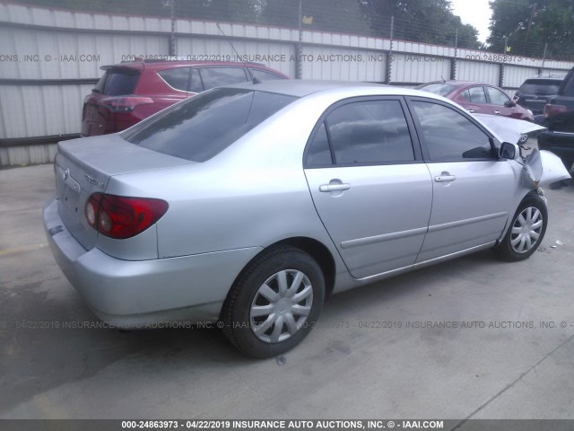 1NXBR32E46Z580472 - 2006 TOYOTA COROLLA CE/LE/S SILVER photo 4