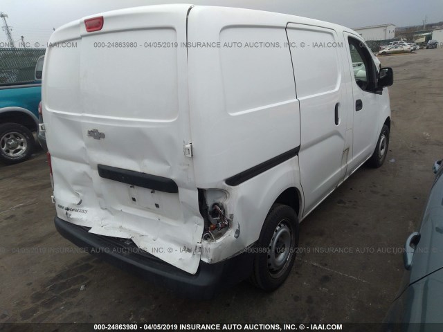 3N63M0YNXFK731616 - 2015 CHEVROLET CITY EXPRESS LS WHITE photo 4