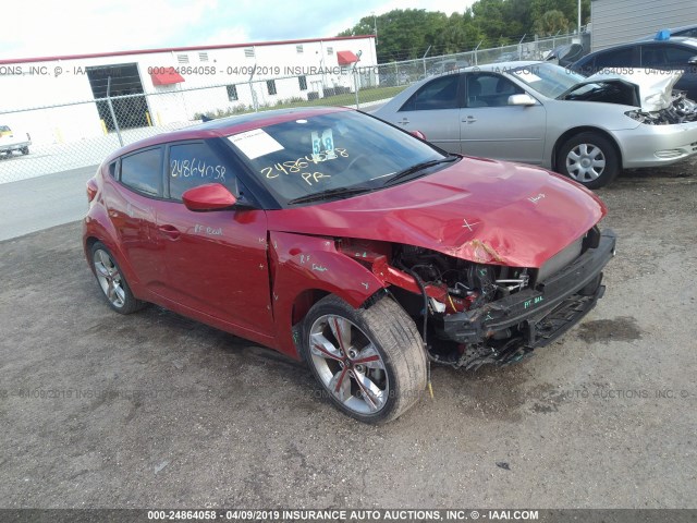 KMHTC6AD1GU293821 - 2016 HYUNDAI VELOSTER RED photo 1