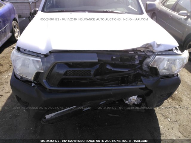 3TMLU4EN0DM124138 - 2013 TOYOTA TACOMA DOUBLE CAB SILVER photo 6