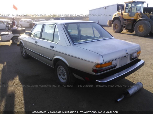 WBADK8301F9656585 - 1985 BMW 528 E AUTOMATIC GOLD photo 3