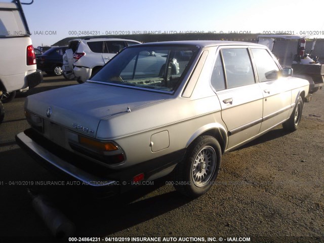 WBADK8301F9656585 - 1985 BMW 528 E AUTOMATIC GOLD photo 4