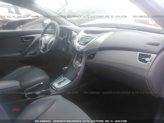 KMHDH4AE3CU256105 - 2012 HYUNDAI ELANTRA GLS/LIMITED SILVER photo 5