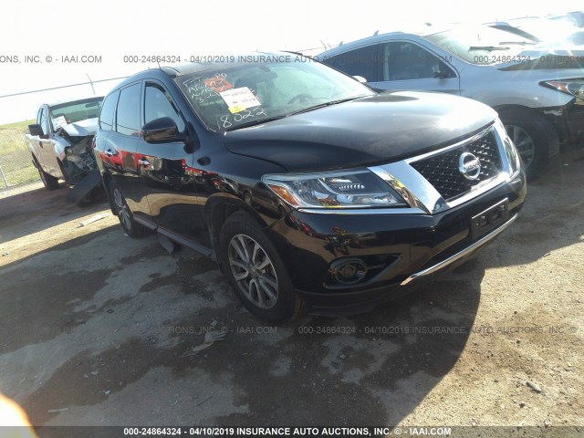 5N1AR2MN7EC735250 - 2014 NISSAN PATHFINDER S/SV/SL/PLATINUM BLACK photo 1