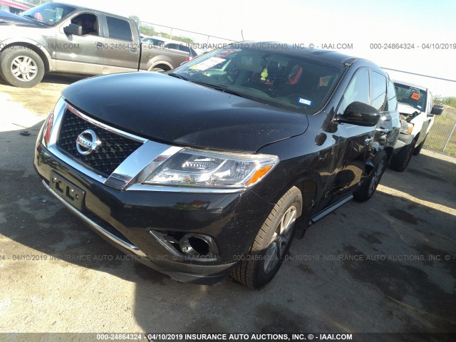 5N1AR2MN7EC735250 - 2014 NISSAN PATHFINDER S/SV/SL/PLATINUM BLACK photo 2