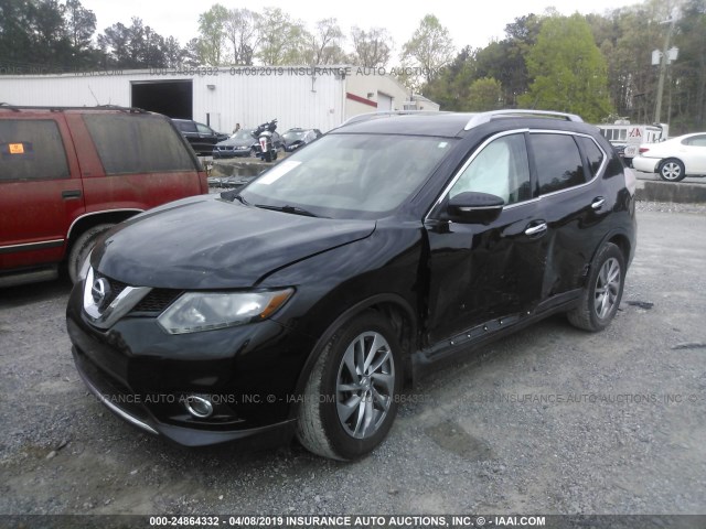 5N1AT2MTXEC806585 - 2014 NISSAN ROGUE S/SL/SV BLACK photo 2