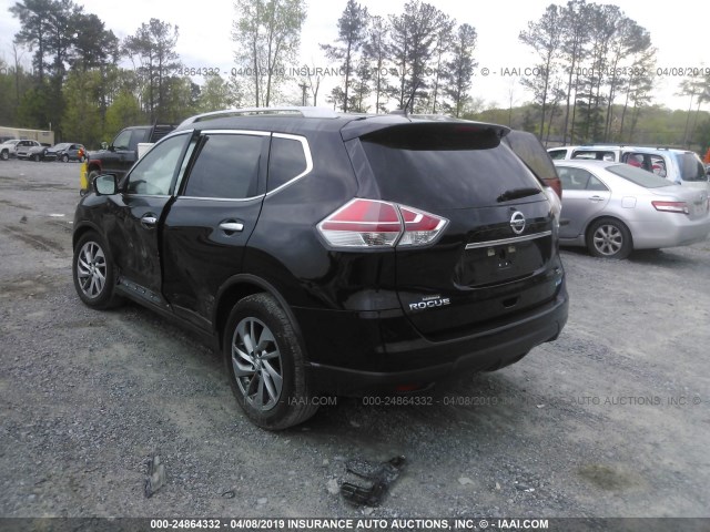 5N1AT2MTXEC806585 - 2014 NISSAN ROGUE S/SL/SV BLACK photo 3