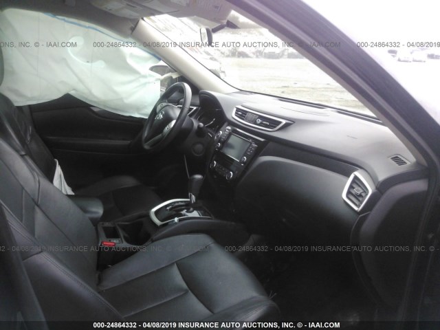 5N1AT2MTXEC806585 - 2014 NISSAN ROGUE S/SL/SV BLACK photo 5