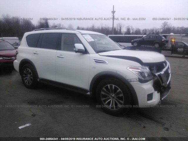 JN8AY2ND3J9059422 - 2018 NISSAN ARMADA SV/SL/PLATINUM WHITE photo 1