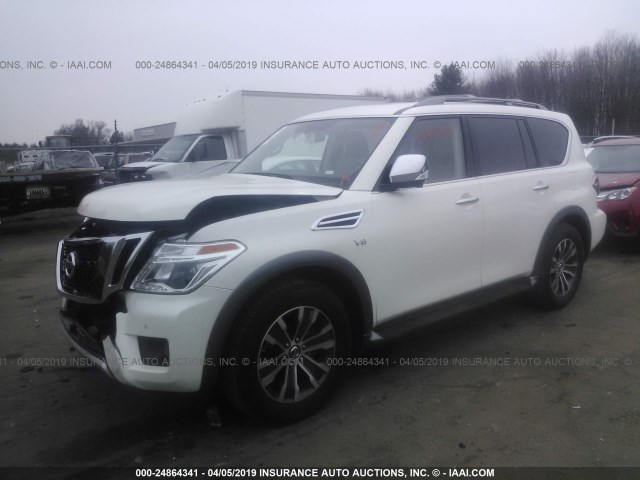 JN8AY2ND3J9059422 - 2018 NISSAN ARMADA SV/SL/PLATINUM WHITE photo 2