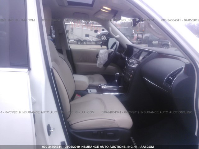 JN8AY2ND3J9059422 - 2018 NISSAN ARMADA SV/SL/PLATINUM WHITE photo 5