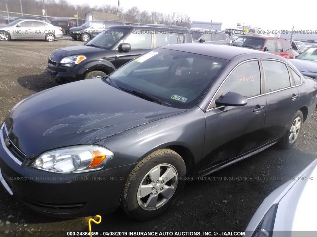 2G1WT57K891205775 - 2009 CHEVROLET IMPALA 1LT Tünd mavi foto 2