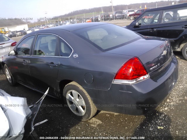 2G1WT57K891205775 - 2009 CHEVROLET IMPALA 1LT Tünd mavi foto 3