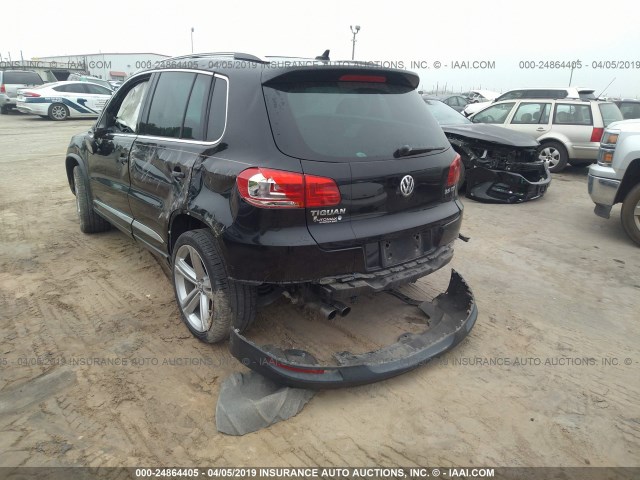 WVGAV3AX3EW013490 - 2014 VOLKSWAGEN TIGUAN S/SE/SEL/R-LINE BLACK photo 3