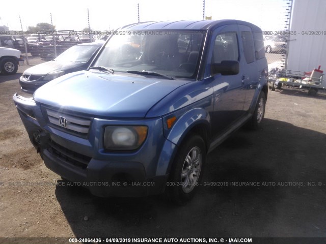 5J6YH18778L016851 - 2008 HONDA ELEMENT EX BLUE photo 2