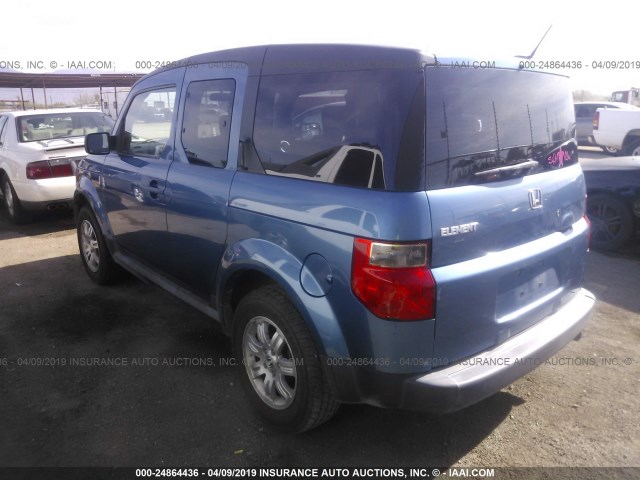 5J6YH18778L016851 - 2008 HONDA ELEMENT EX BLUE photo 3