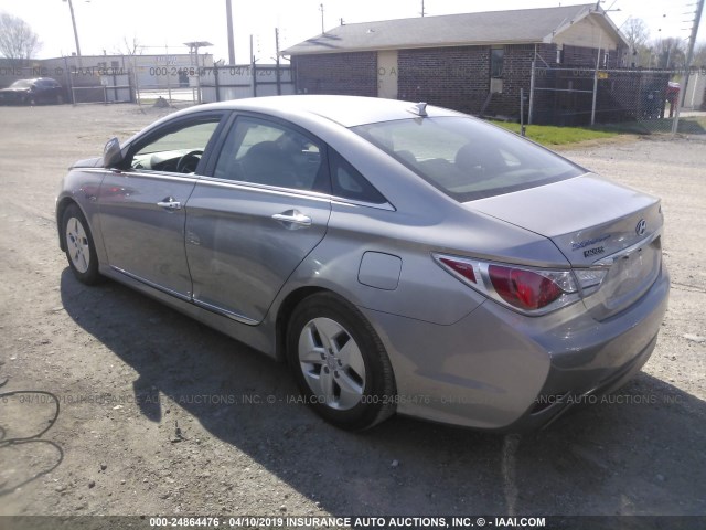 KMHEC4A43CA042307 - 2012 HYUNDAI SONATA HYBRID SILVER photo 3