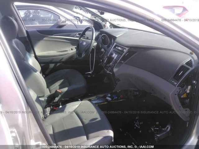 KMHEC4A43CA042307 - 2012 HYUNDAI SONATA HYBRID SILVER photo 5