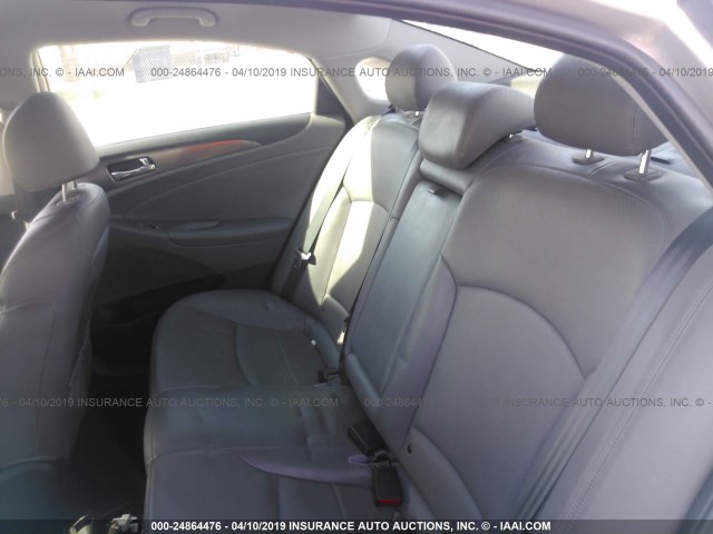 KMHEC4A43CA042307 - 2012 HYUNDAI SONATA HYBRID SILVER photo 8