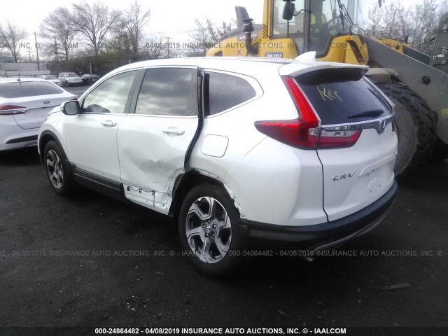 2HKRW2H87JH601146 - 2018 HONDA CR-V EXL WHITE photo 3