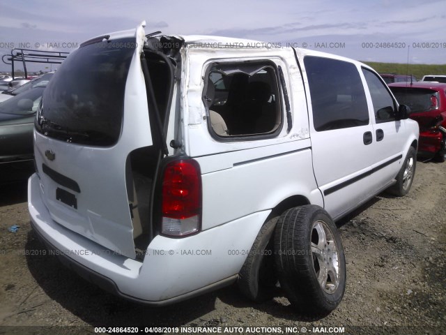 1GNDV23167D160820 - 2007 CHEVROLET UPLANDER LS WHITE photo 4