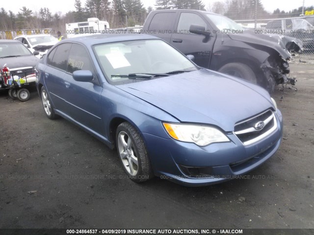 4S3BL616796234152 - 2009 SUBARU LEGACY 2.5I BLUE photo 1