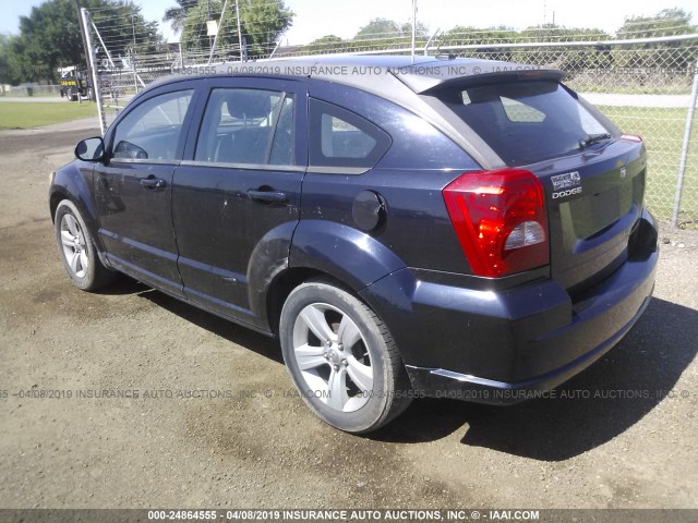 1B3CB3HA2BD116612 - 2011 DODGE CALIBER MAINSTREET BLUE photo 3