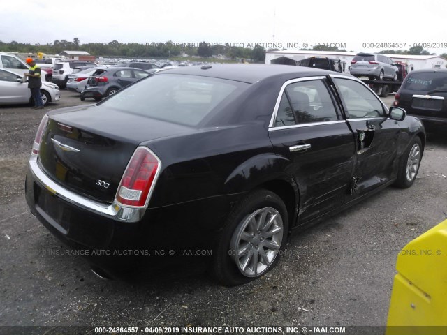 2C3CCACGXCH223332 - 2012 CHRYSLER 300 LIMITED BLACK photo 4