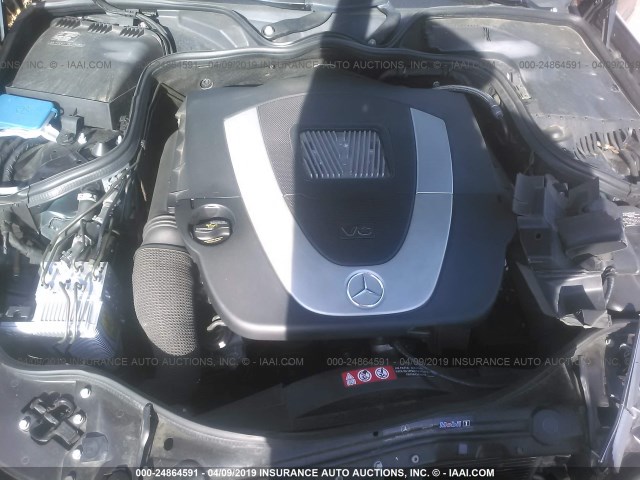 WDBUF56J96A810483 - 2006 MERCEDES-BENZ E 350 GRAY photo 10