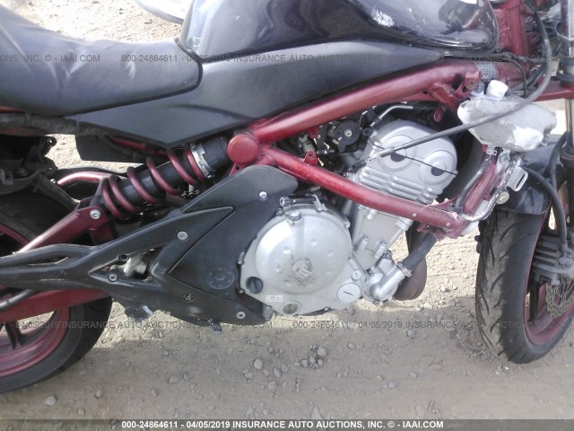 JKAEXEA126A003923 - 2006 KAWASAKI EX650 A6F BLACK photo 8