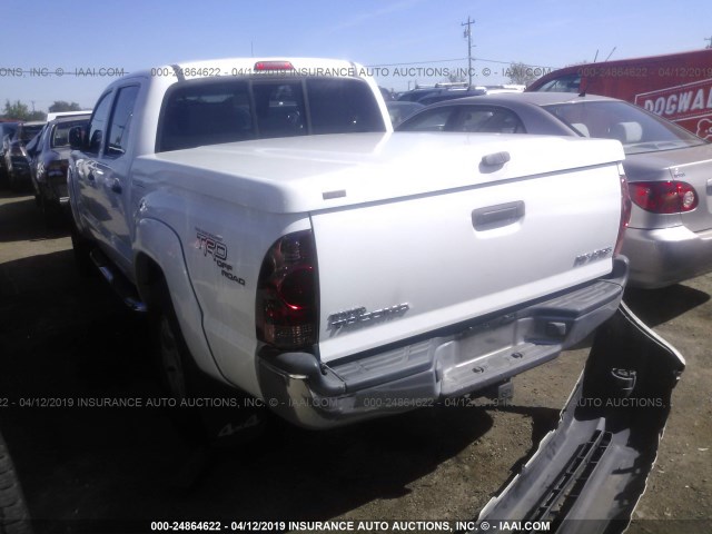 5TELU42N95Z044555 - 2005 TOYOTA TACOMA DOUBLE CAB 白色 照片 3