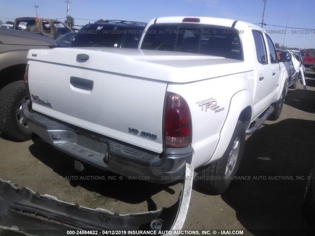 5TELU42N95Z044555 - 2005 TOYOTA TACOMA DOUBLE CAB 白色 照片 4