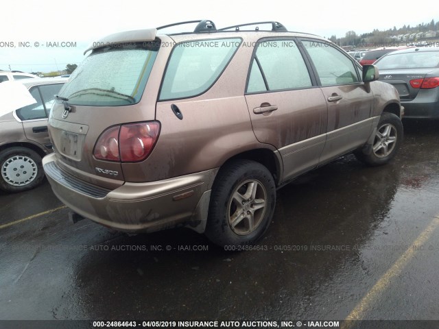 JT6HF10U2X0059160 - 1999 LEXUS RX 300 TAN photo 4