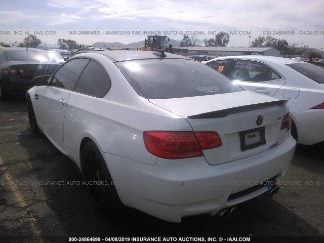 WBSWD93559P361232 - 2009 BMW M3 WHITE photo 3