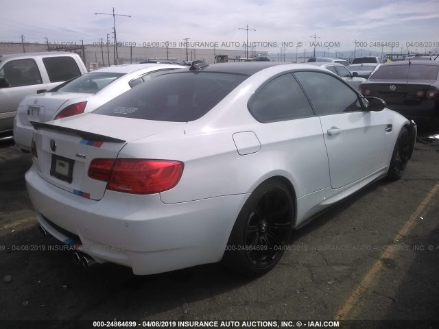 WBSWD93559P361232 - 2009 BMW M3 WHITE photo 4