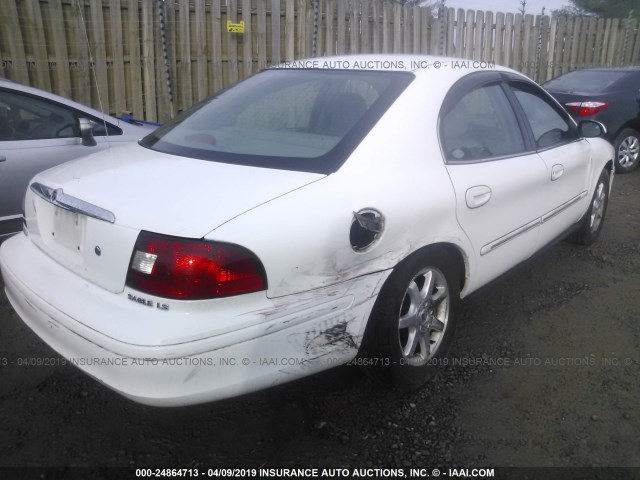 1MEFM53U01A631514 - 2001 MERCURY SABLE LS WHITE photo 4