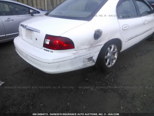 1MEFM53U01A631514 - 2001 MERCURY SABLE LS WHITE photo 6