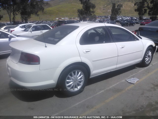 1C3EL46X52N352784 - 2002 CHRYSLER SEBRING LX WHITE photo 4