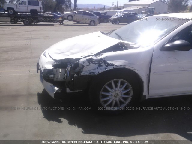 1C3EL46X52N352784 - 2002 CHRYSLER SEBRING LX WHITE photo 6