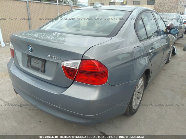 WBAVC53537FZ77851 - 2007 BMW 328 I SULEV Light Blue photo 4