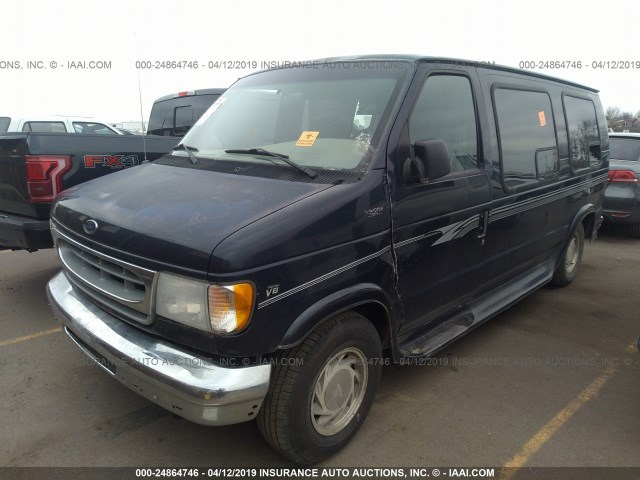 1FDRE14W7YHA52778 - 2000 FORD ECONOLINE E150 VAN BLUE photo 6