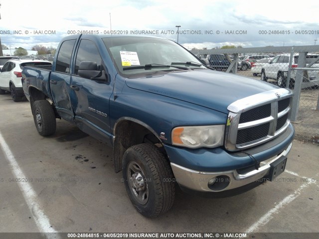 3D7KU28C94G220302 - 2004 DODGE RAM 2500 ST/SLT BLUE photo 1