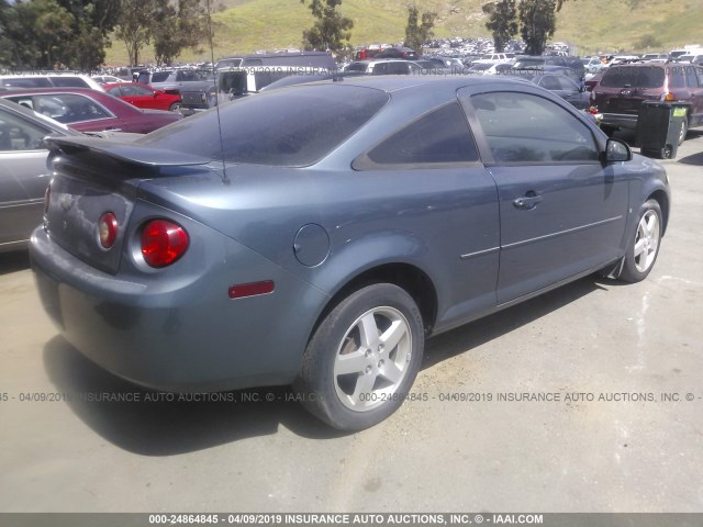 1G1AL15F667669090 - 2006 CHEVROLET COBALT LT BLUE photo 4