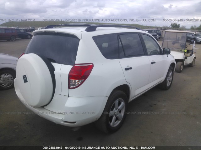 JTMZD33V975074339 - 2007 TOYOTA RAV4 WHITE photo 4