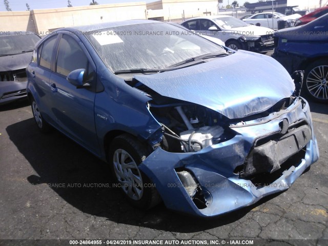 JTDKDTB36F1578970 - 2015 TOYOTA PRIUS C BLUE photo 1