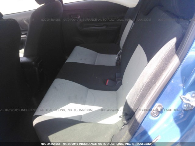 JTDKDTB36F1578970 - 2015 TOYOTA PRIUS C BLUE photo 8