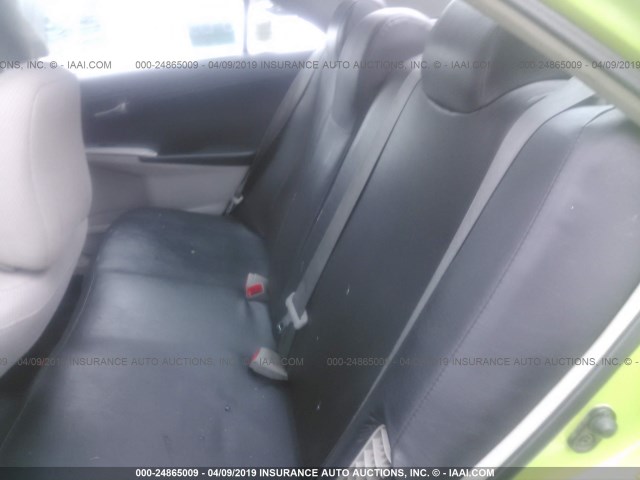 4T1BD1FK8CU037981 - 2012 TOYOTA CAMRY HYBRID/LE/XLE 绿色 照片 8